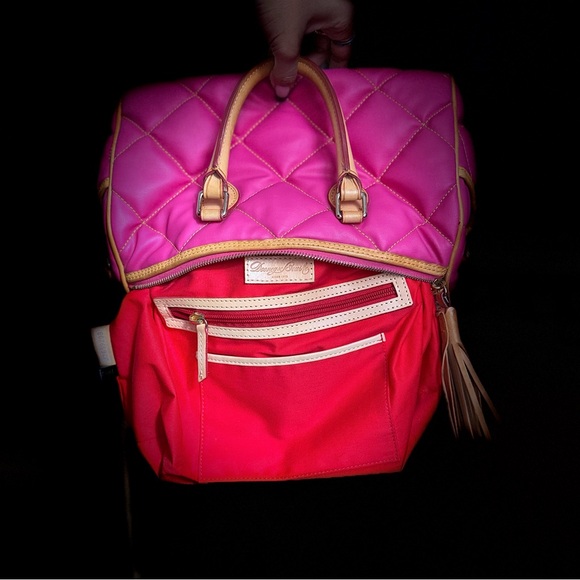 *Authentic* Dooney & Bourke Pink Quilted Bowling bag - Picture 3 of 13